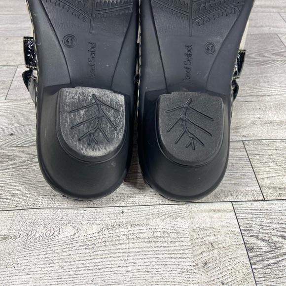 Josef Seibel Sandals Womens 10.5 41 Black Slip On Slides Open Toe Shoes Heels - Picture 10 of 10
